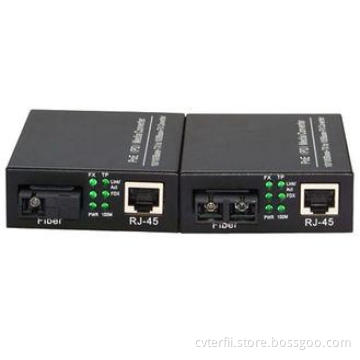BiDi SC IEEE802.3af Media Converter Poe Single Mode 100Base
